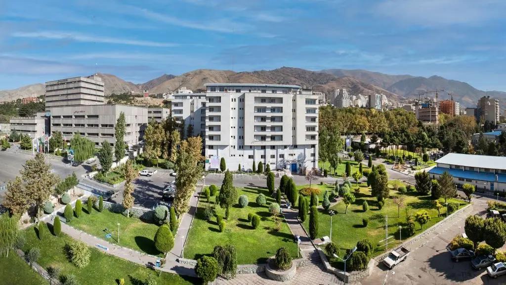 Aerial view of Shahid Beheshti University of Medical Sciences campus