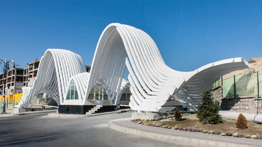Main entrance gate of Tabriz University of Medical Sciences, Iran
